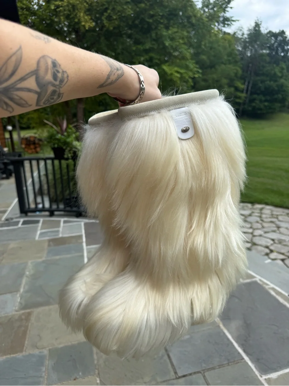 Vintage Deadstock Tecnica Yaghi “Yeti” Long Fur Snow Boots